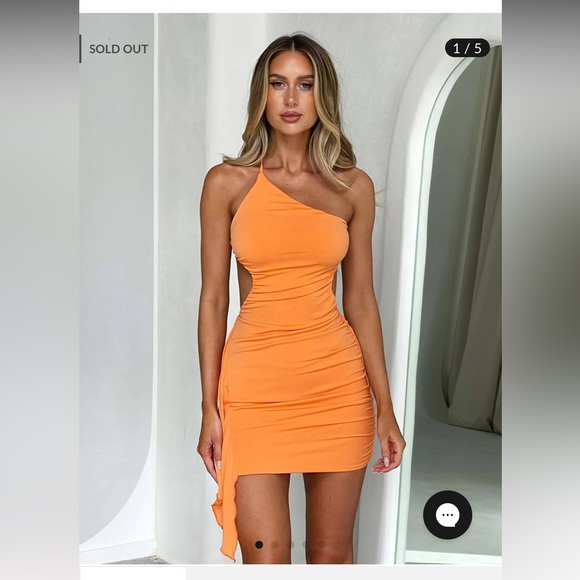 Tigermist orange dress - Picture 1 of 3
